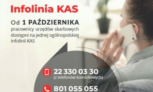 Zdjęcie do Od 1 października pracownicy urzęd&oacute;w skarbowych dostępni na jednej og&oacute;lnopolskiej infolinii KAS