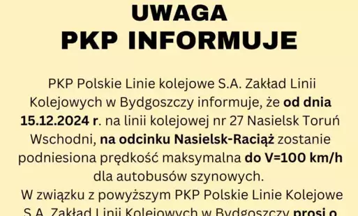 Zdjęcie do PKP Polskie Linie Kolejowe SA informuje