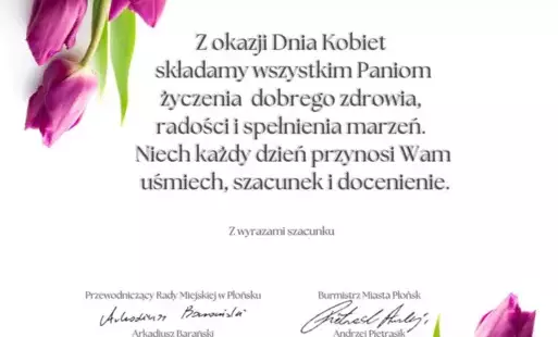 Zdjęcie do Życzenia z okazji Dnia Kobiet