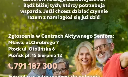 Zdjęcie do Stowarzyszenie AS ogłasza nab&oacute;r członk&oacute;w do nowo powstającej Rady Senior&oacute;w.