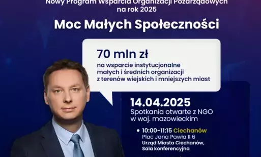 Zdjęcie do Nowy Program dla Organizacji Pozarządowych &ndash; &bdquo;Moc Małych Społeczności&rdquo;