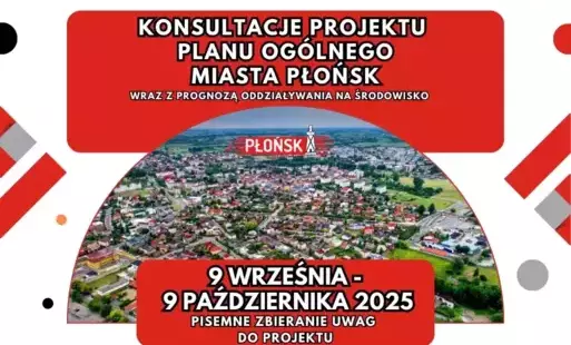 Zdjęcie do Konsultacje społeczne projektu planu og&oacute;lnego miasta Płońsk