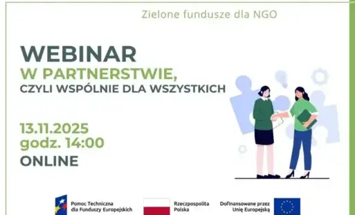Zdjęcie do Webinar pt.: &ldquo;W partnerstwie, czyli wsp&oacute;lnie dla wszystkich&rdquo;