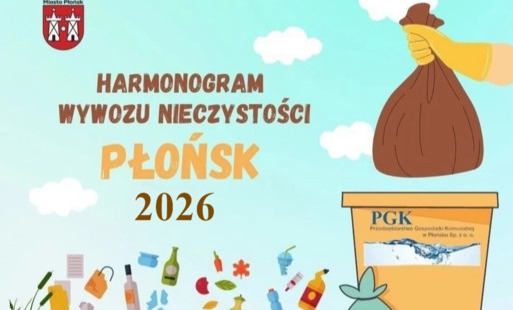Zdjęcie do Harmonogram wywozu odpad&oacute;w w roku 2026 