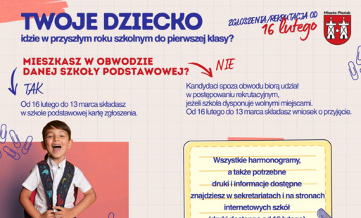 Zdjęcie do 16 lutego startuje nab&oacute;r do płońskich szk&oacute;ł podstawowych