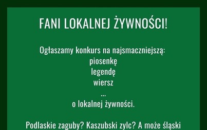 Zdjęcie do Konkurs - "Lokalna Żywność w Tw&oacute;rczości Artystycznej"