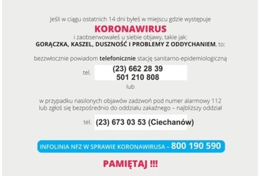 Zdjęcie do Jak postępować w przypadku podejrzenia koronawirusa?