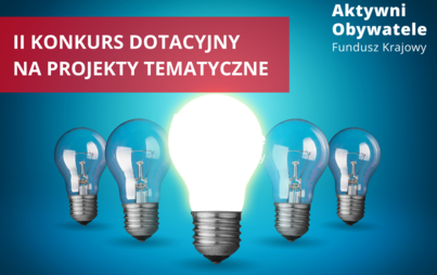 Zdjęcie do II Konkurs dotacyjny na projekty tematyczne
