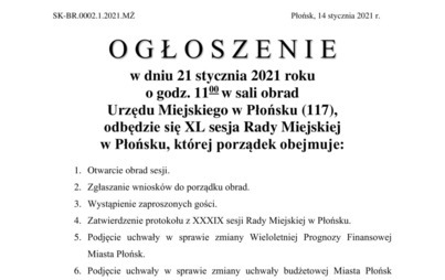Zdjęcie do XL sesja Rady Miejskiej