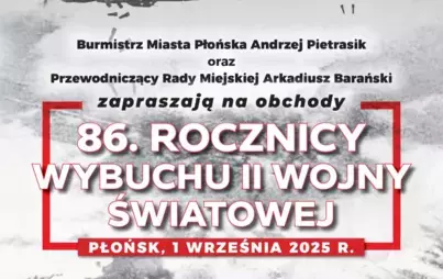 Zdjęcie do Zaproszenie na obchody 86. Rocznicy Wybuchu II Wojny Światowej