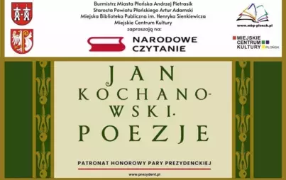 Zdjęcie do XIV edycja og&oacute;lnopolskiej akcji NARODOWE CZYTANIE. JAN KOCHANOWSKI. POEZJE.