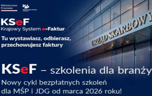 Zdjęcie do Informacja nt. branżowych szkoleń stacjonarnych KSeF