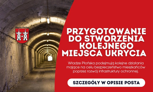 Zdjęcie do Władze Płońska podejmują kolejne działania mające na celu bezpieczeństwo mieszkańc&oacute;w poprzez rozw&oacute;j infrastruktury ochronnej