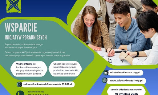 Zdjęcie do Granty do 15.000 zł na działania poradnicze