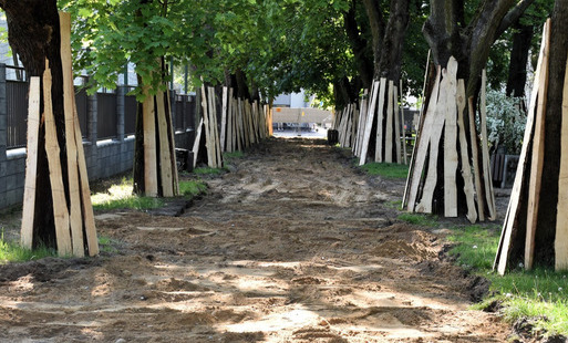 Zdjęcie do Widać pierwsze efekty modernizacji Parku Konstytucji 3 Maja