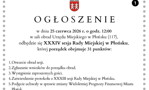 Zdjęcie do XXXIV sesja Rady Miejskiej w Płońsku