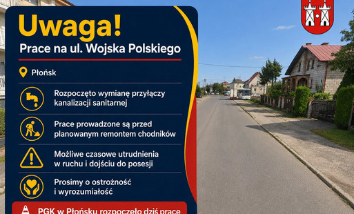 Zdjęcie do Informacja dla mieszkańc&oacute;w ul. Wojska Polskiego