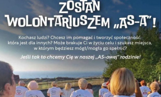 Zdjęcie do Trwa nab&oacute;r uczestnik&oacute;w na wolontariat w stowarzyszeniu AS