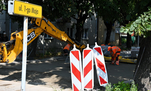 Zdjęcie do Remont ulicy 1 Maja wkracza w końcowy etap realizacji