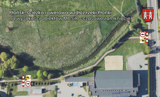 Zdjęcie do Zamknięcie ścieżki pieszo-rowerowej przy MCSiR