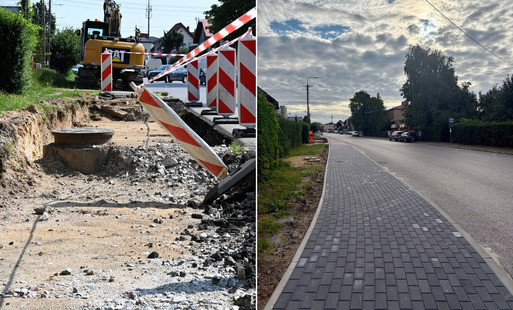 Zdjęcie do Postęp prac na ul. Wojska Polskiego