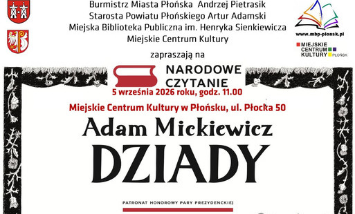 Zdjęcie do Narodowe Czytanie 2026 &ndash; &bdquo;Dziady&rdquo; Adama Mickiewicza